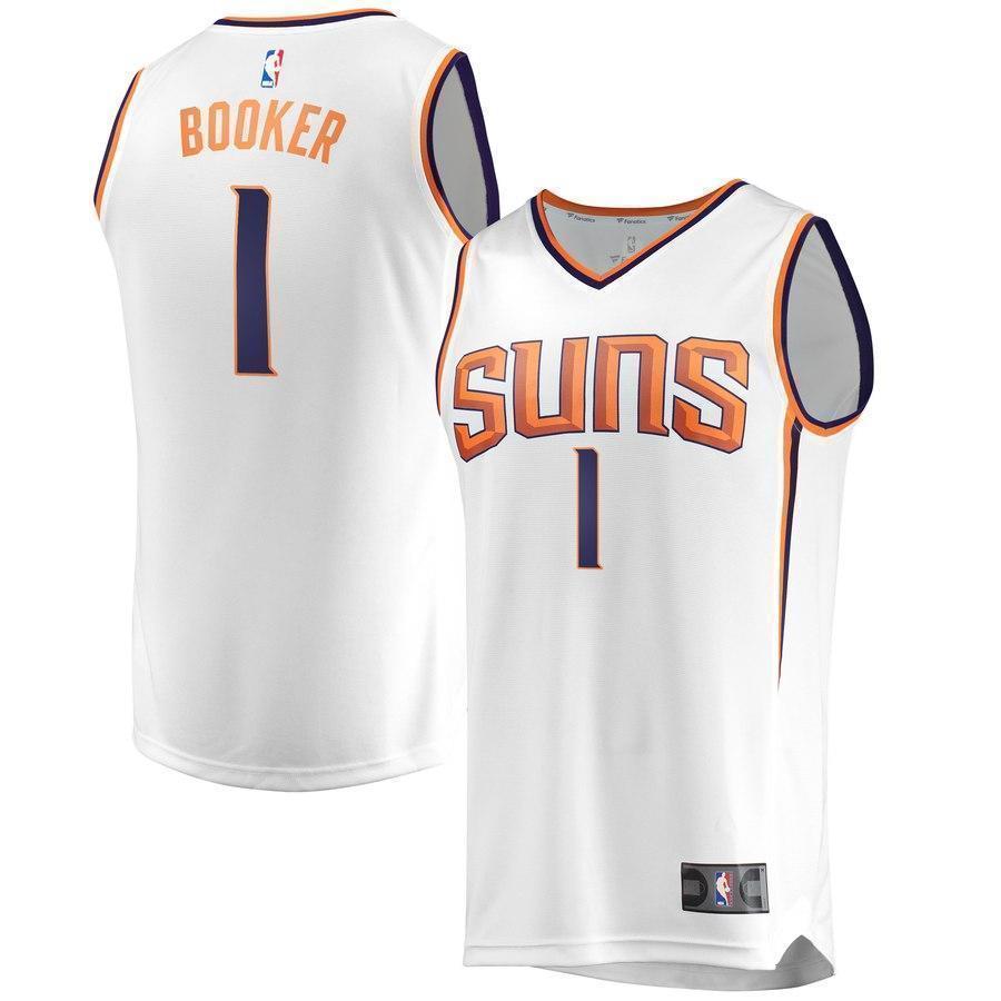 1-Devin Booker Phoenix Suns Jersey - Association Edition – White