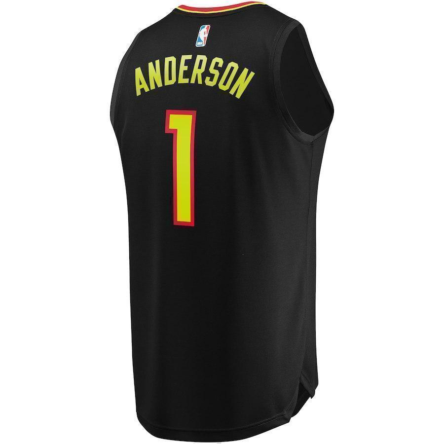 1-Justin Anderson Atlanta Hawks Jersey Black - Icon Edition
