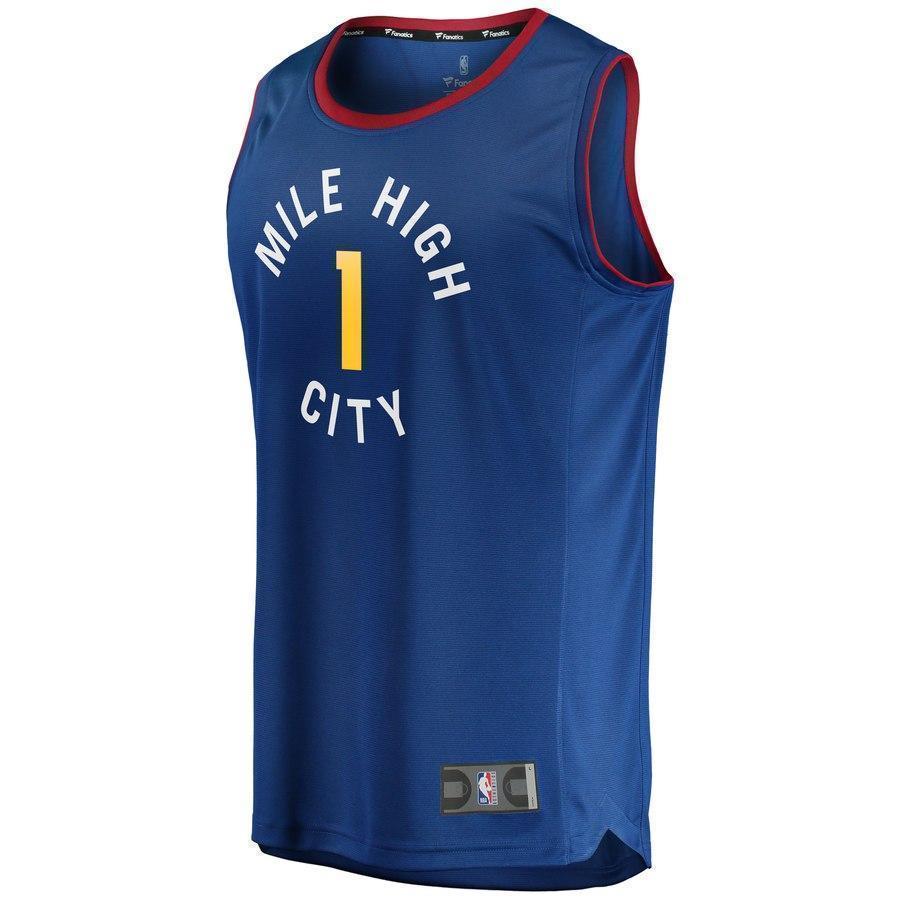 1-Michael Porter Jr. Denver Nuggets  Jersey - Statement Edition – Blue