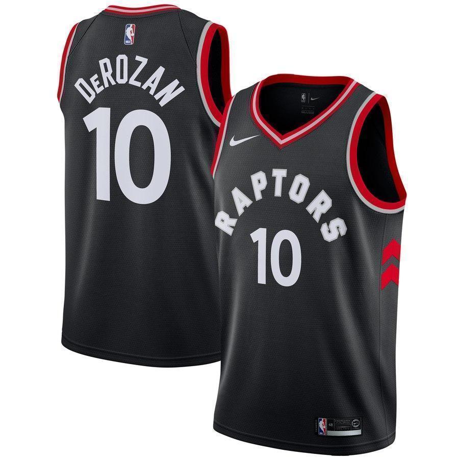 10-DeMar DeRozan Toronto Raptors Swingman Jersey - Statement Edition – Black