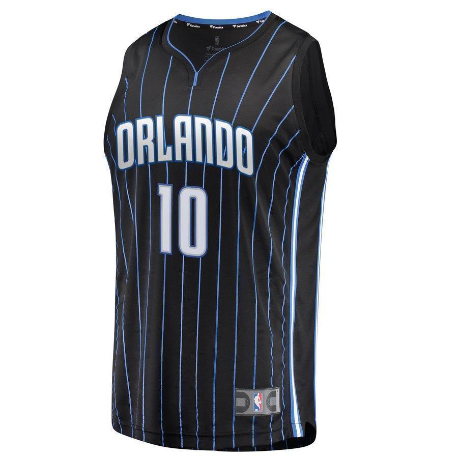 10-Evan Fournier Orlando Magic Jersey Black - Statement Edition