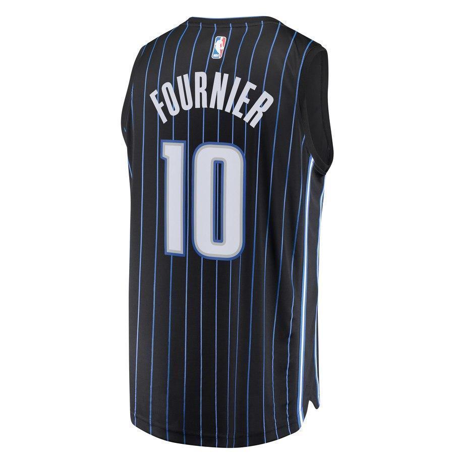 10-Evan Fournier Orlando Magic Jersey Black - Statement Edition