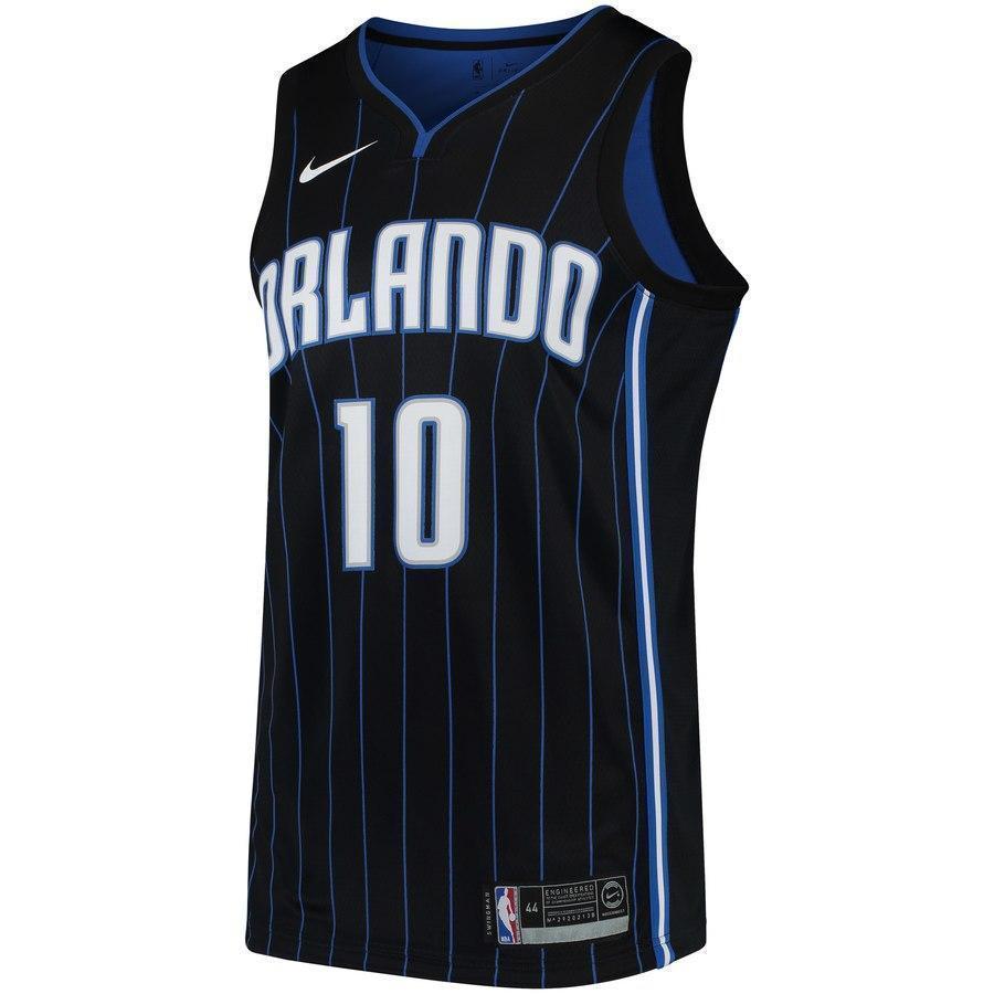 10-Evan Fournier Orlando Magic Swingman Jersey - Statement Edition – Black