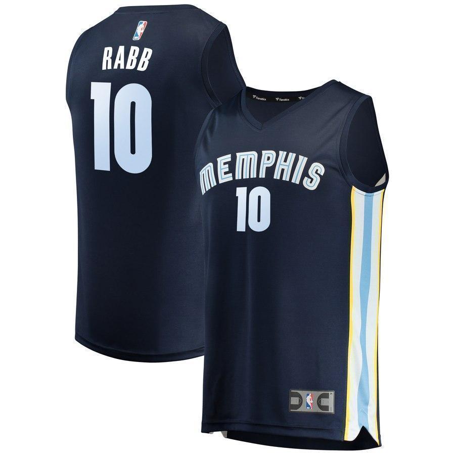 10-Ivan Rabb Memphis Grizzlies  Jersey - Icon Edition – Navy