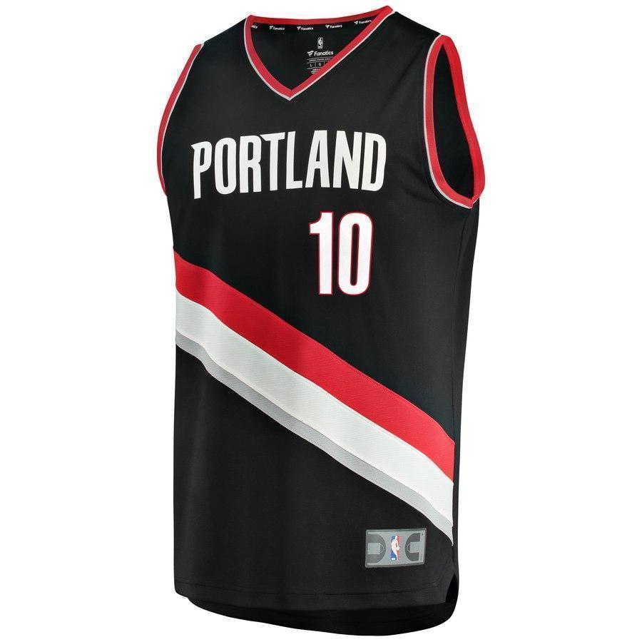 10-Jake Layman Portland Trail Blazers  Jersey Black - Icon Edition
