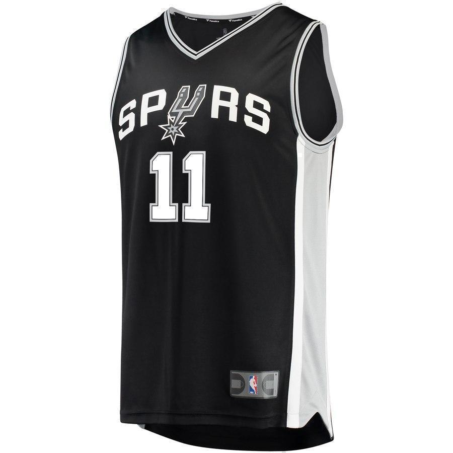 11-Bryn Forbes San Antonio Spurs Jersey Black - Icon Edition