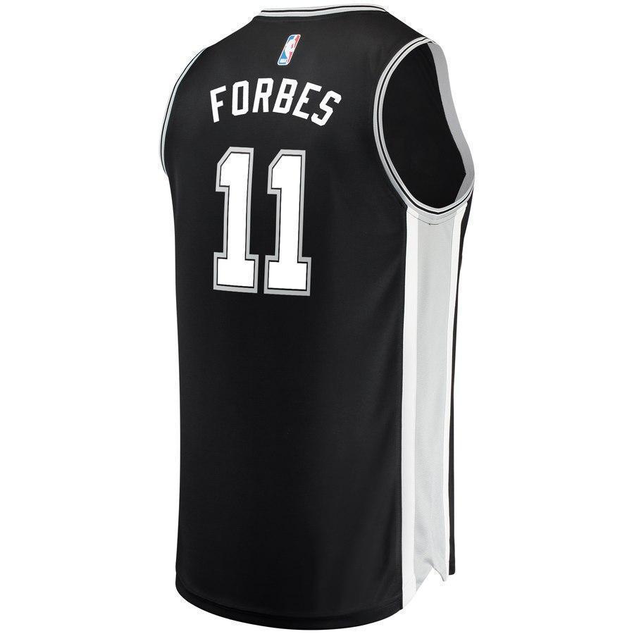 11-Bryn Forbes San Antonio Spurs Jersey Black - Icon Edition
