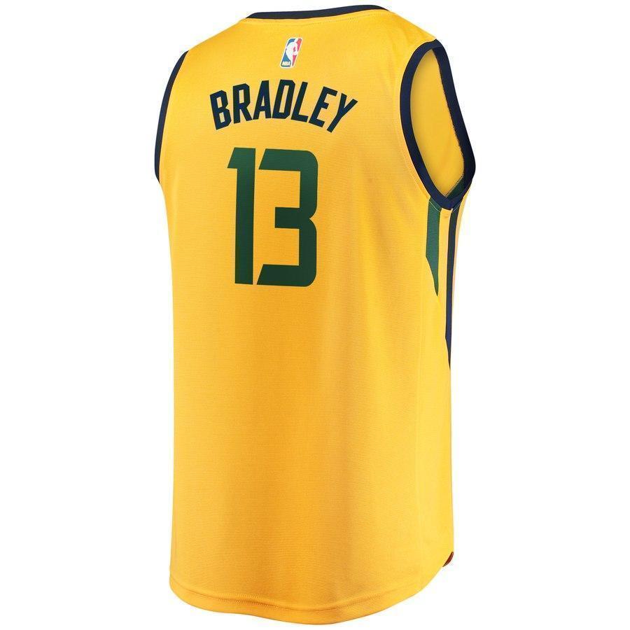 13-Tony Bradley Utah Jazz  Player Jersey Gold - Statement Edition