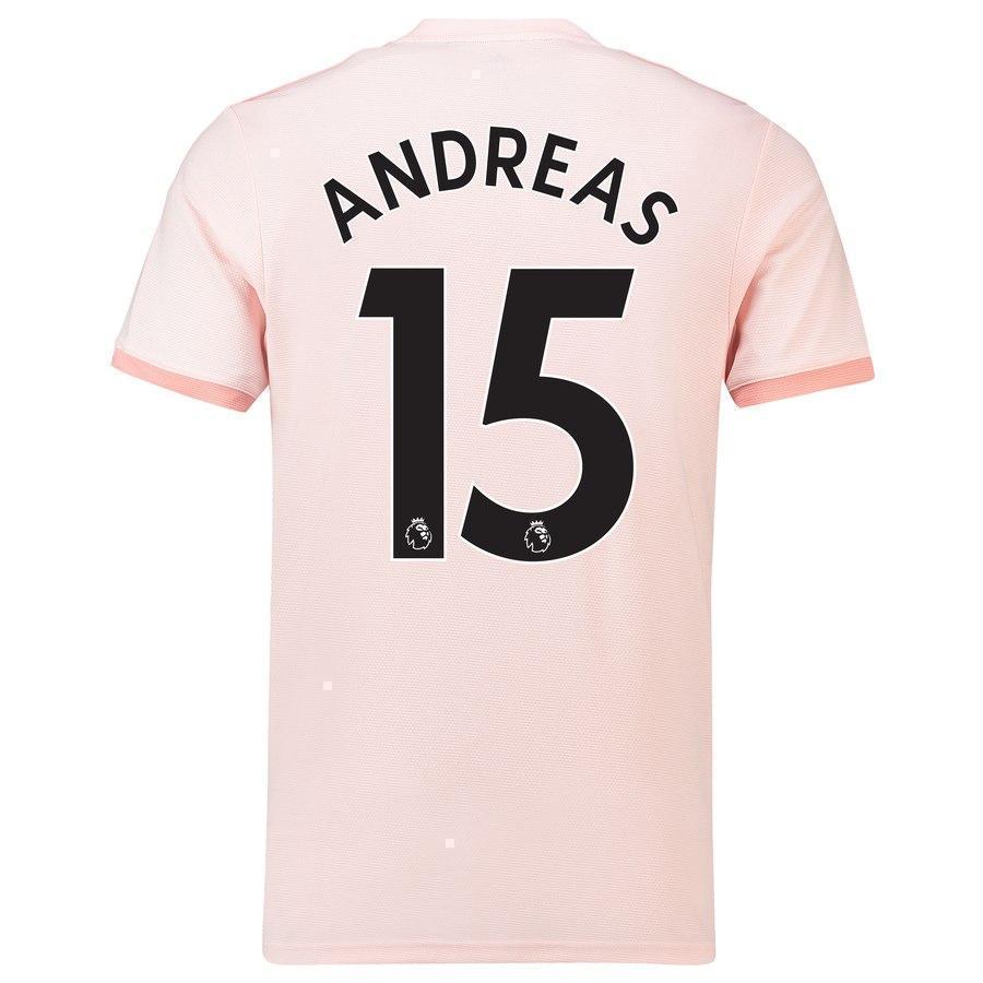15-Andreas Pereira Manchester United Away Soccer Jersey 2018-19 – Coral