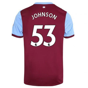 JOHNSON 53 West Ham Home Soccer Jersey 2019-20 Jersey