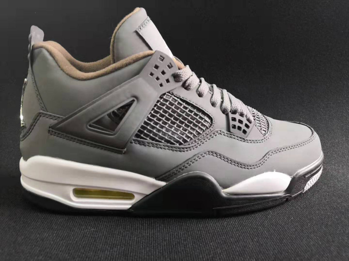 Nike Air Jordan 4 Men's Sneakers Gray Sliver