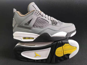 Nike Air Jordan 4 Men's Sneakers Gray Sliver