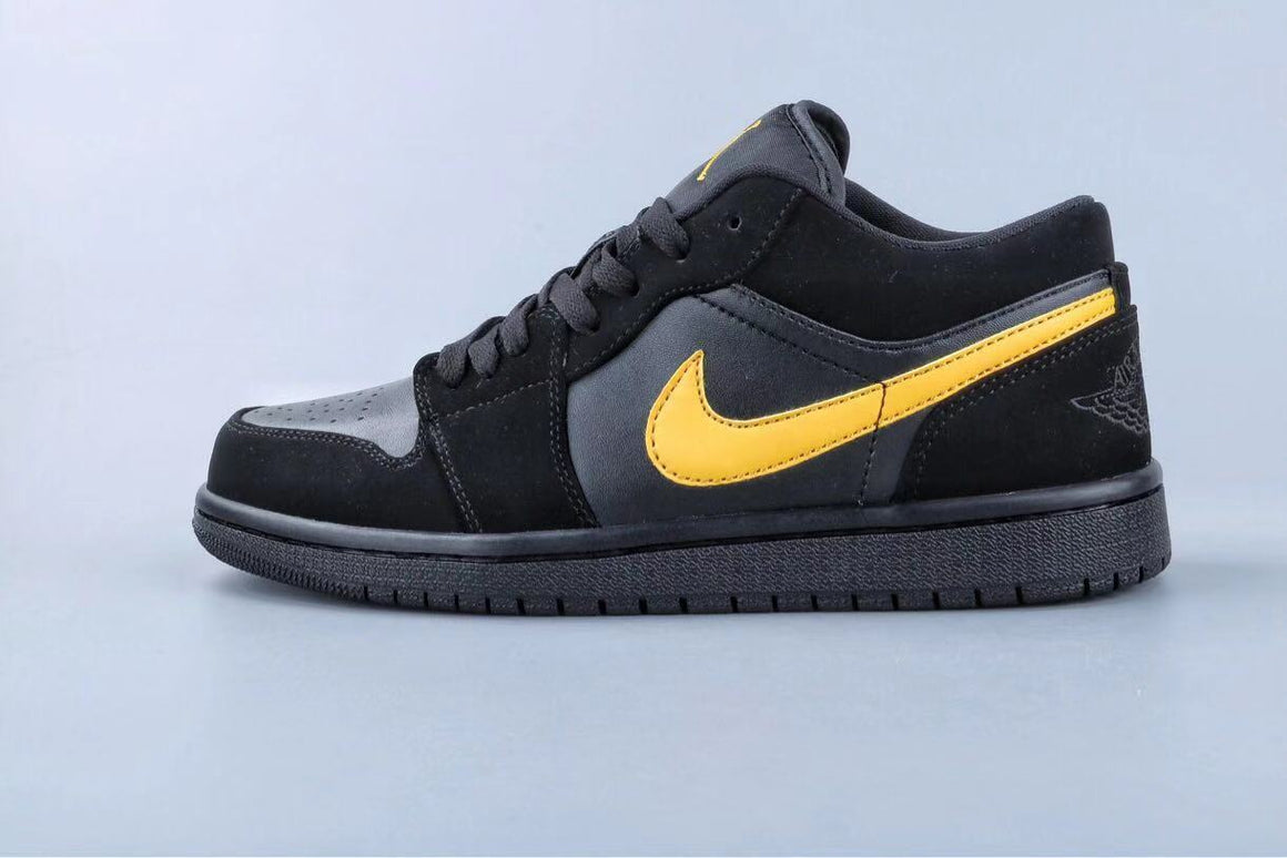 Air Jordan 1 Low Help Super Black Yellow