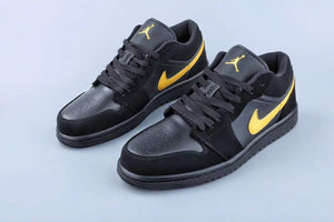 Air Jordan 1 Low Help Super Black Yellow