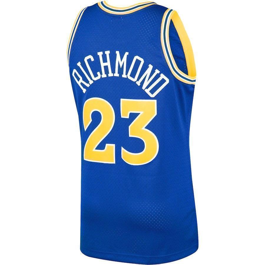 23-Mitch Richmond Golden State Warriors  Hardwood Classics Swingman Jersey – Royal