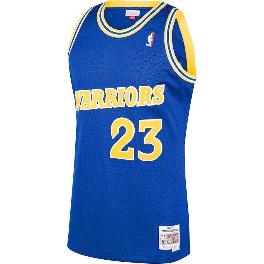 23-Mitch Richmond Golden State Warriors  Hardwood Classics Swingman Jersey – Royal