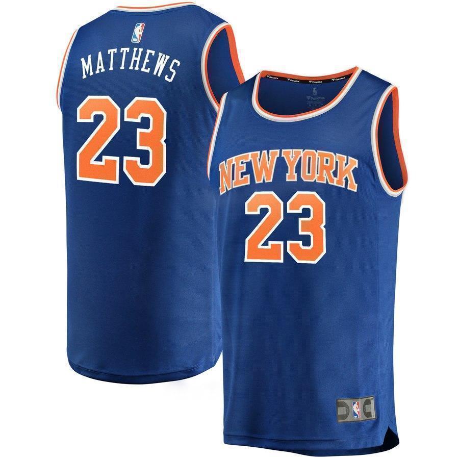 23-Wesley Matthews New York Knicks Jersey - Icon Edition - Royal