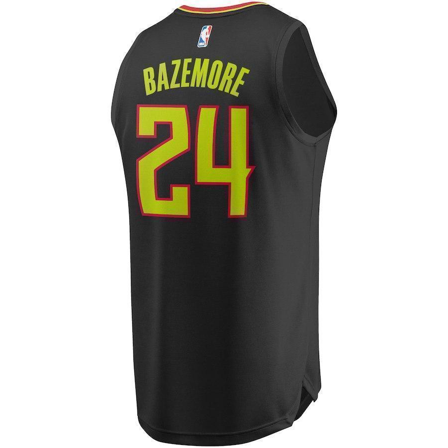 24-Kent Bazemore Atlanta Hawks  Jersey Black