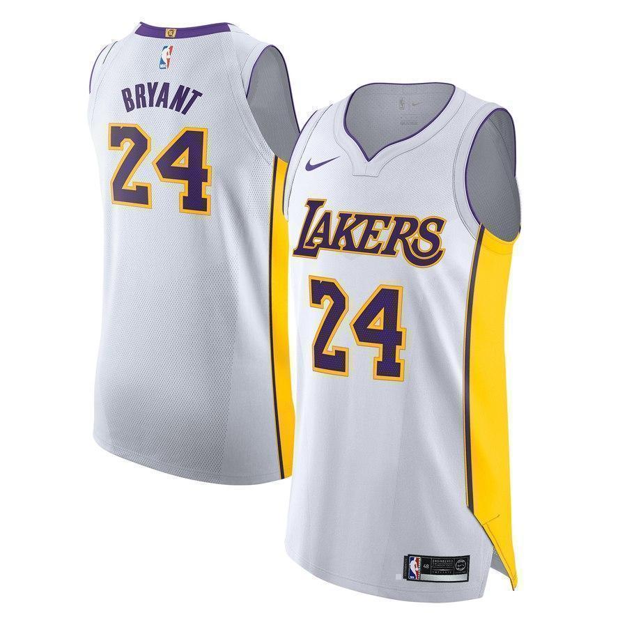 24-Kobe Bryant Los Angeles Lakers Jersey White - Association Edition