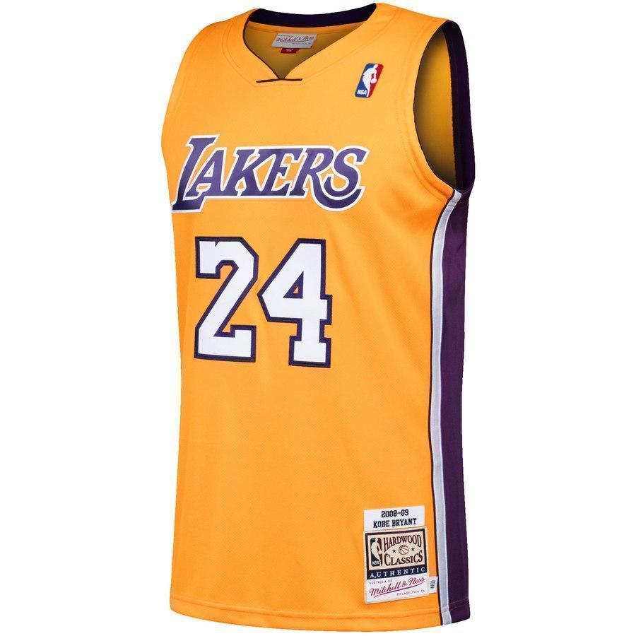 24-Kobe Bryant Los Angeles Lakers Home climacool Jersey - Gold