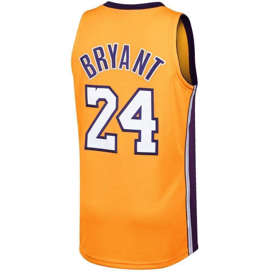 24-Kobe Bryant Los Angeles Lakers Home climacool Jersey - Gold