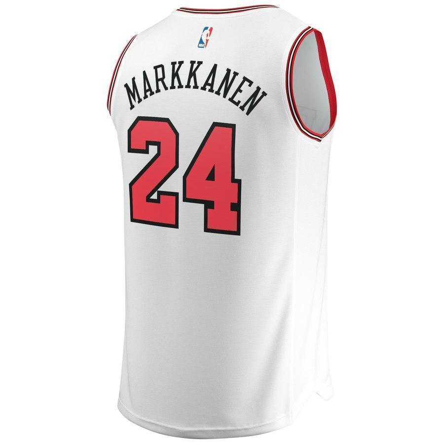 24-Lauri Markkanen Chicago Bulls  Jersey White - Association Edition