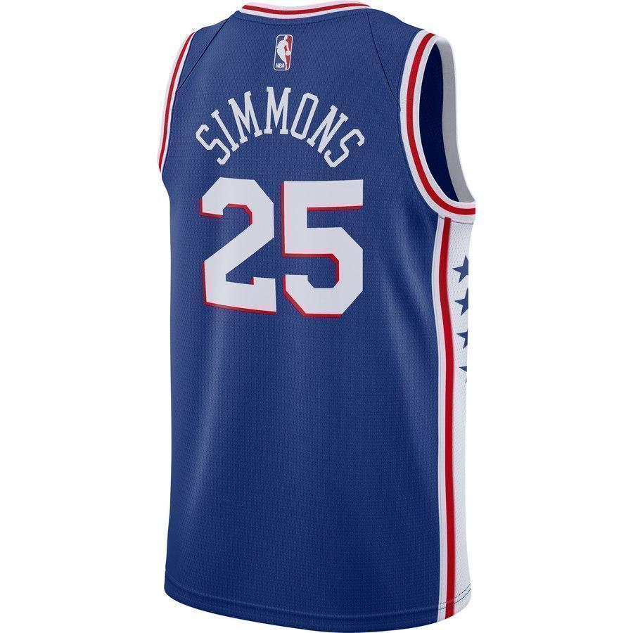 25-Ben Simmons Philadelphia 76ers Swingman Jersey Blue - Icon Edition