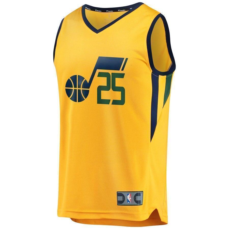 25-Raul Neto Utah Jazz  Player Jersey Gold - Statement Edition