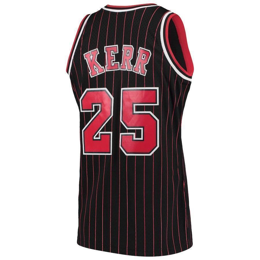 25-Steve Kerr Chicago Bulls 1995-96 Hardwood Classics Swingman Jersey – Black