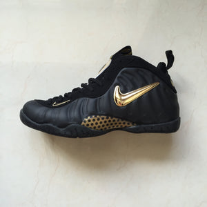 Nike Air Foamposite Pro Black and Metallic Gold