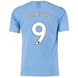 G.Jesus 9 Manchester City Home Soccer Jersey 2019-20