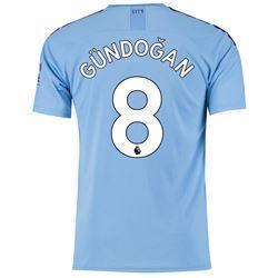 Gundogan 8 Manchester City Home Soccer Jersey 2019-20