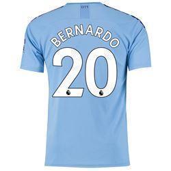 Bernardo 20 Manchester City Home Soccer Jersey 2019-20