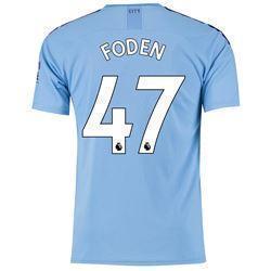 Foden 47  Manchester City Home Soccer Jersey 2019-20