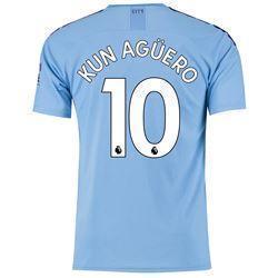 Aguero 10 Manchester City Home Soccer Jersey 2019-20