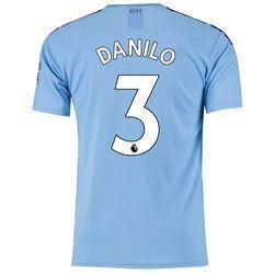 Danilo 3 Manchester City Home Soccer Jersey 2019-20