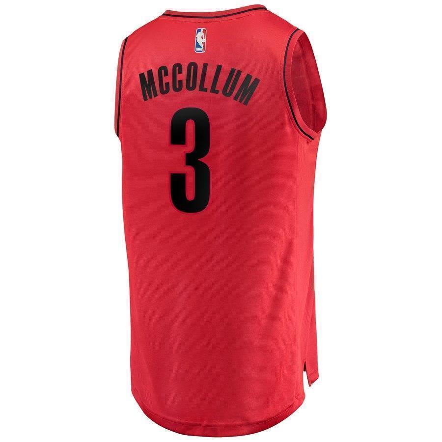 3-C.J. McCollum Portland Trail Blazers  Jersey - Statement Edition - Red