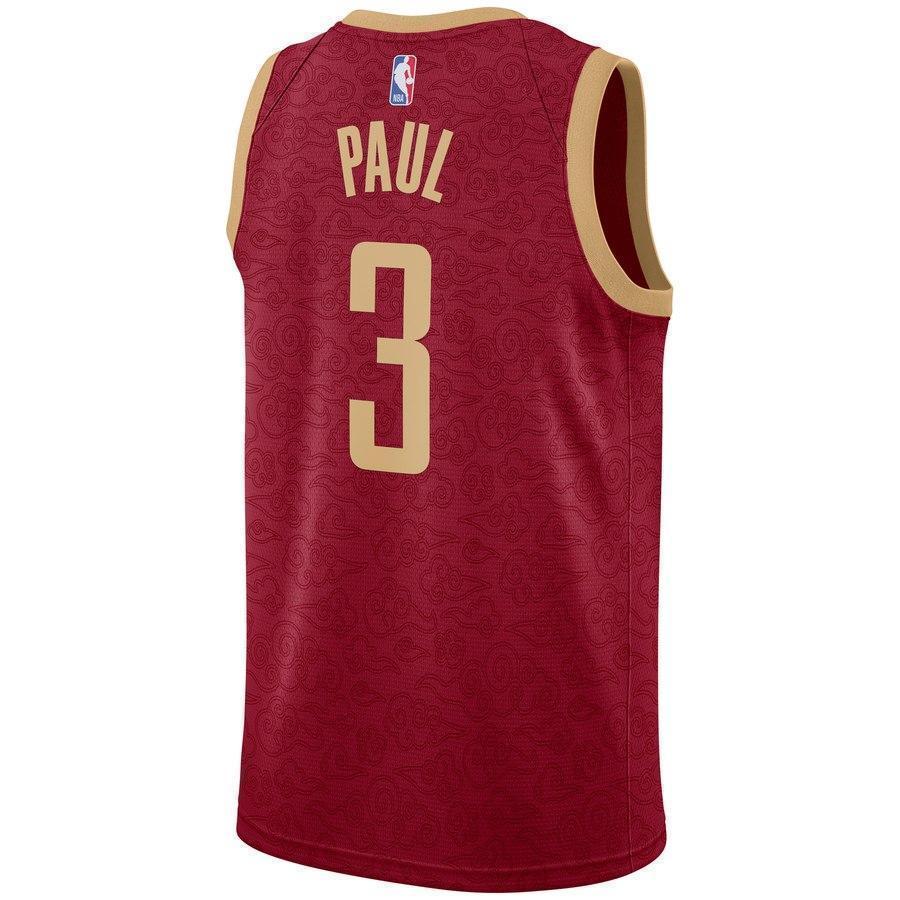 3-Chris Paul Houston Rockets Swingman Jersey – City Edition – Red