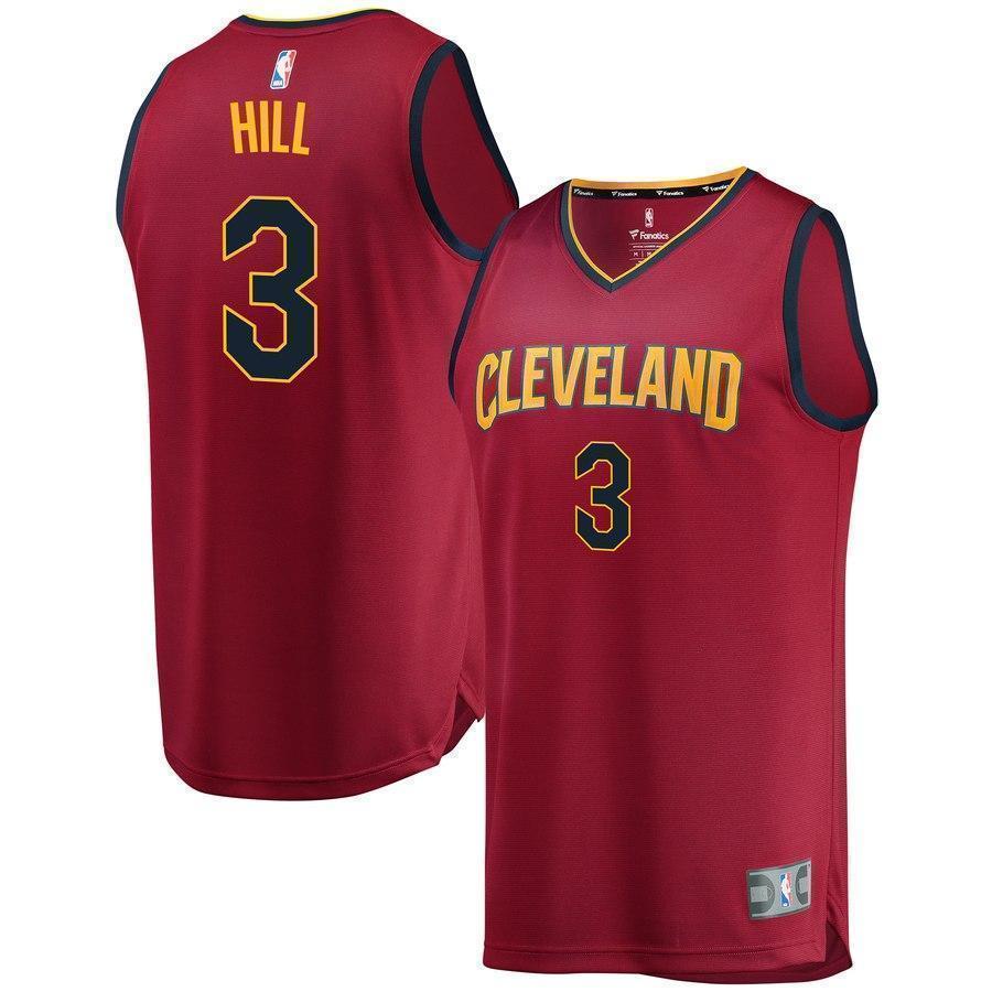 3-George Hill Cleveland Cavaliers  Jersey Wine - Icon Edition