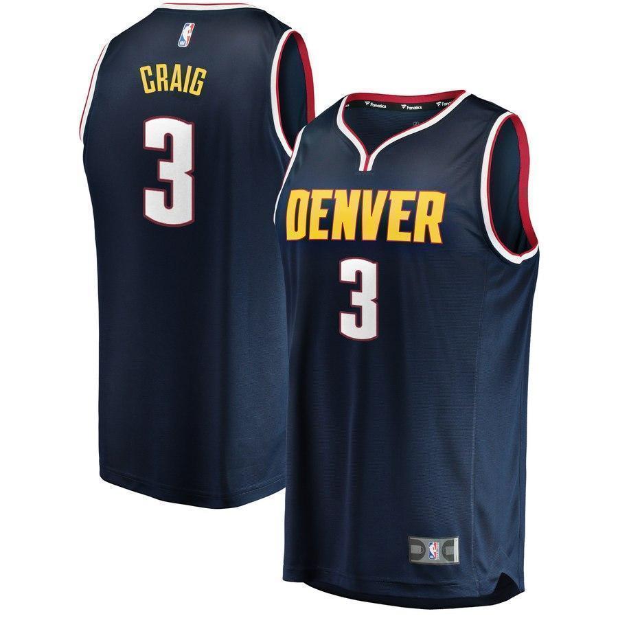 3-Torrey Craig Denver Nuggets  Jersey - Icon Edition - Blue