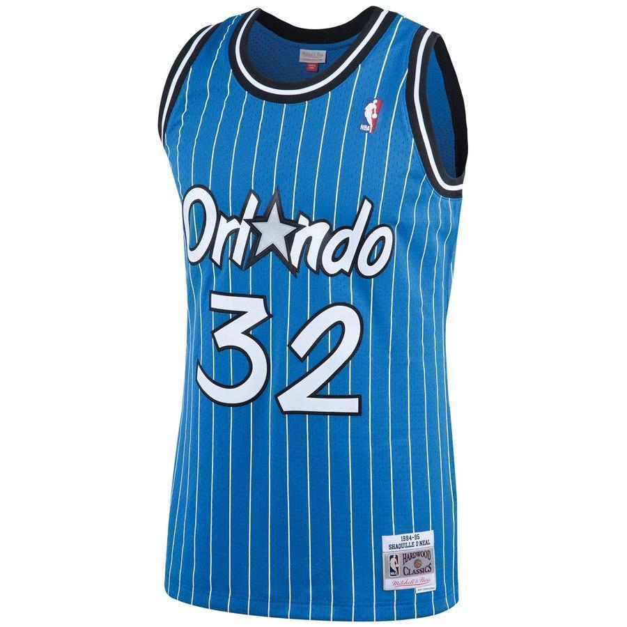 32-Shaquille O'Neal Orlando Magic  1994-95 Hardwood Classics Swingman Jersey – Blue