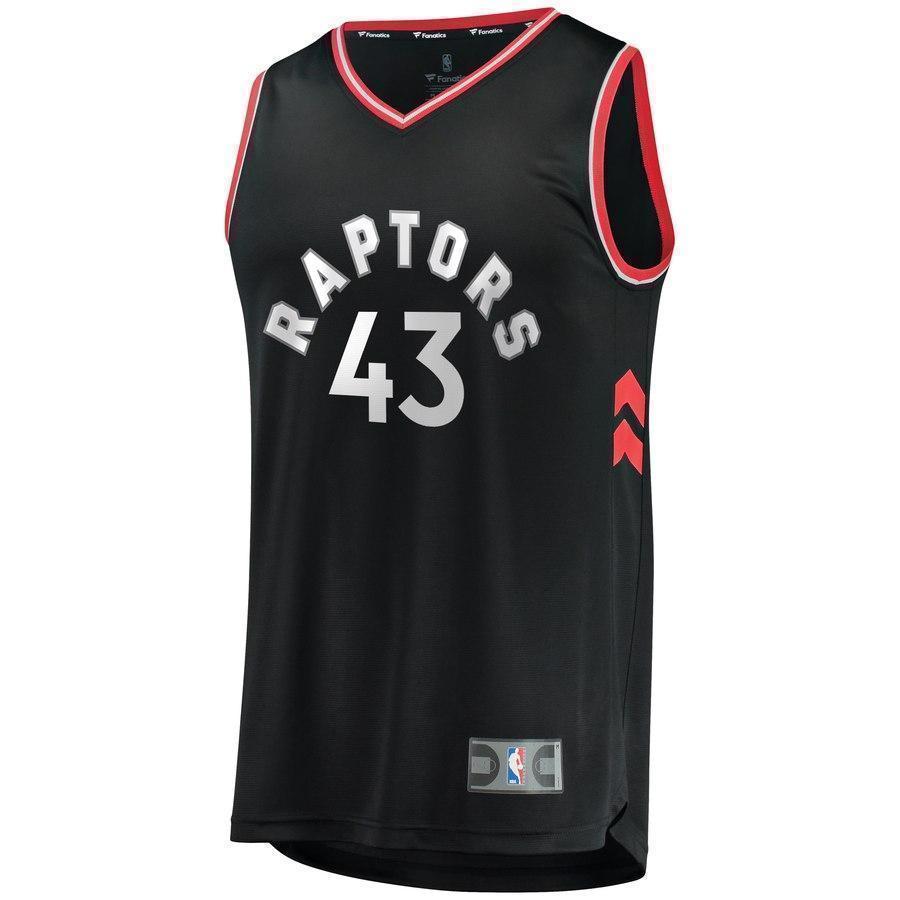 43-Pascal Siakam Toronto Raptors  Jersey Black - Statement Edition