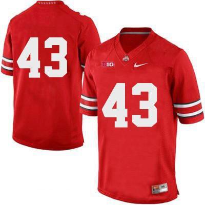 #43 Ohio State Buckeyes Nike Football Jersey - Red