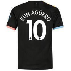 Aguero -10 Manchester City Away Soccer Jersey 2019-20