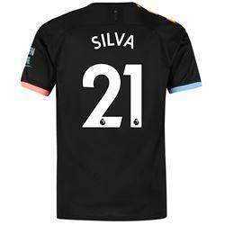 Silva 21 Manchester City Away Soccer Jersey 2019-20