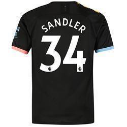 Sandler 34 Manchester City Away Soccer Jersey 2019-20