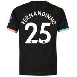 Fernandinho 25 Manchester City Away Soccer Jersey 2019-20