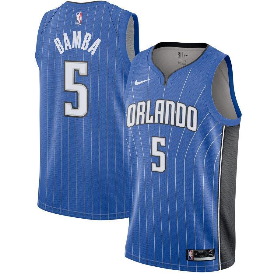 5-Orlando Magic Mohamed Bamba Men's Swingman Jersey - Royal