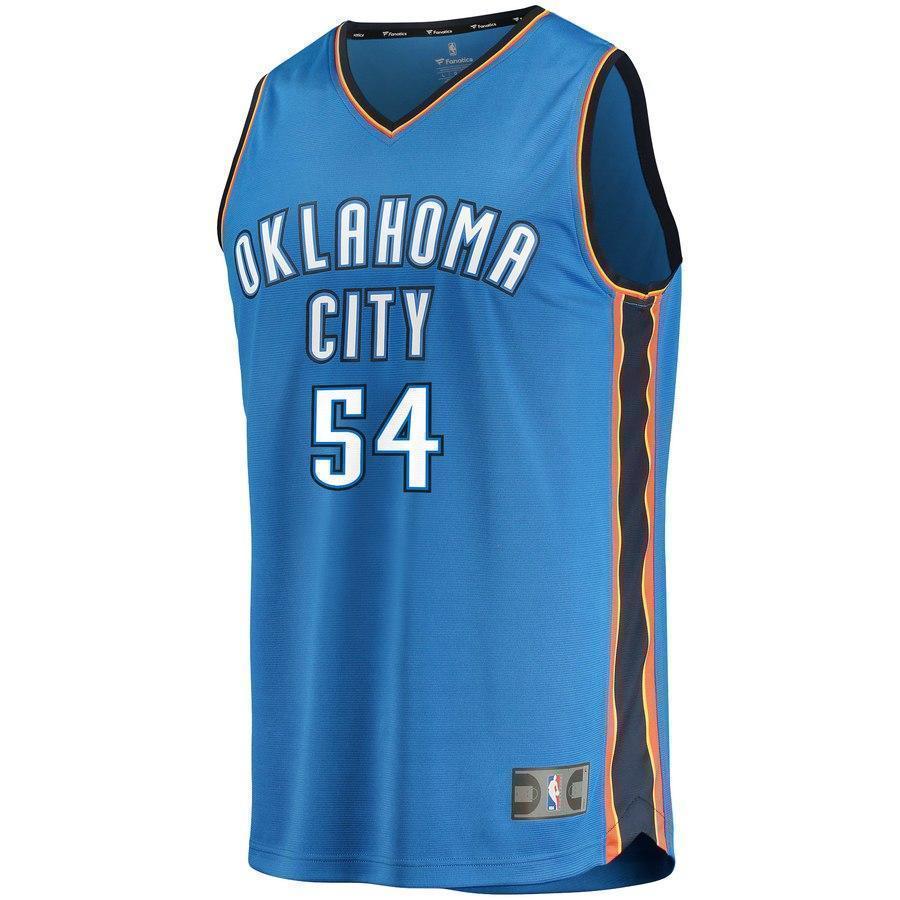 54-Patrick Patterson Oklahoma City Thunder  Jersey Blue - Icon Edition