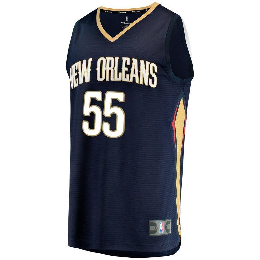 55-E'Twaun Moore New Orleans Pelicans Jersey - Icon Edition – Navy